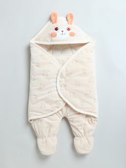 Mee Mee - Soft Hug Swaddle-Beige-0-6 Months