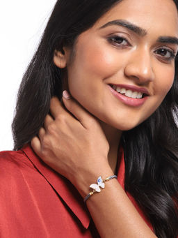 Blueberry - Good Vibes Grey Thread Bracelet