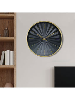 HomeTown - Aeon Radial Wall Clock Black Diameter 30Cm