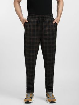 Jack & Jones - Black Mid Rise Check Co-ord Pants