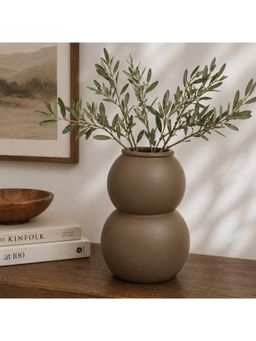 Ashnam - Minimalist Double Gourd Decorative Vase Modern Tabletop Accent