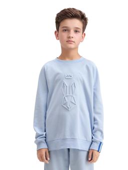 RARE ONES - Blue Full Sleeves Oversized Sweatshirt