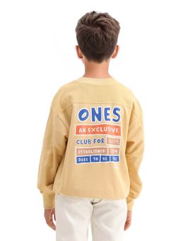 RARE ONES - Yellow Full Sleeves Oversized Sweatshirt