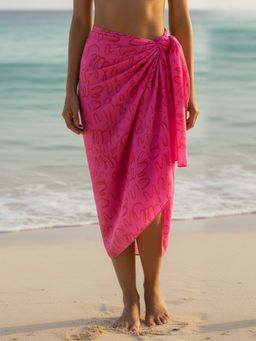 AOBA - Women Pink Printed Sarong