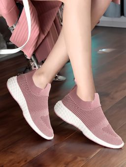 Carlton London - Pink Slip-On Round Toe Women Walking