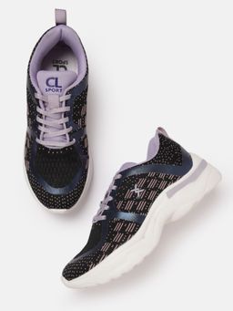Carlton London - Lavender Lace-Ups Round Toe Women Casual Sneakers