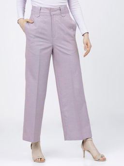 TOKYO TALKIES - Women Purple Parallel Trouser