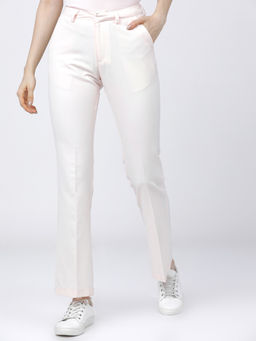 TOKYO TALKIES - Women Pink Straight Fit Trouser