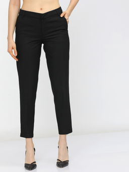 TOKYO TALKIES - Women Black Regular Trouser
