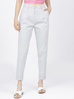 TOKYO TALKIES - Women Grey Tapered Fit Trouser