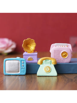 eCraftIndia - Telephone, Radio, TV, Gramophone Decorative Multi-Color