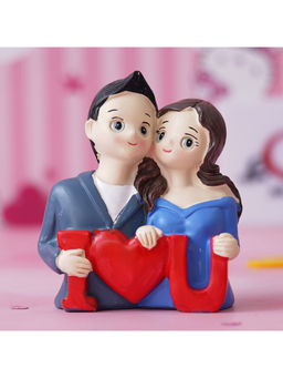 eCraftIndia - Cute "I Love You" Couple Romantic Gift for Valentine's Day Multi-Color