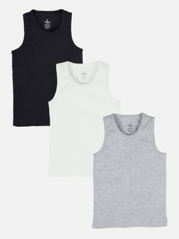 KiddoPanti - Multi-Color Solid Vests (Pack of 3)