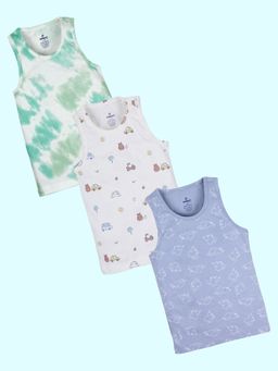 KiddoPanti - Multi-Color Printed Vests (Pack of 3)