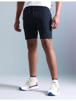 U.S. POLO ASSN. - Navy Blue Solid Slim Fit Active Shorts