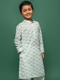 Sanwara - Green Cotton Kurta for Boys