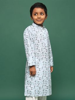 Sanwara - Teal Blue Kurta for Boys