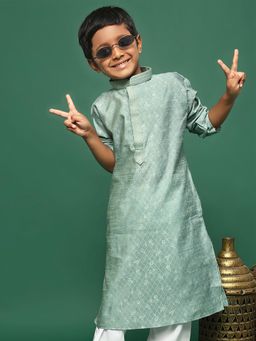 Sanwara - Classic Royal Green Boys Kurta