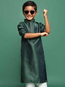Sanwara - Classic Deep Green Boys Kurta
