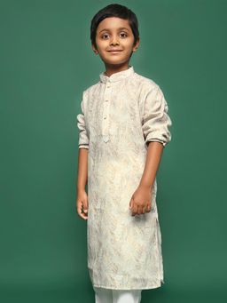 Sanwara - Beige Boys Perfect Festive Wear Kurta