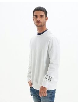 American Eagle - Men White Fifa World Cup Crew Neck Sweatshirt
