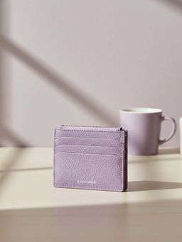 SILVIANO - Lavender Genuine Leather Luxury Zipper Wallet Rfid Gift Box Included