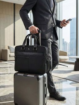 SILVIANO - Highbury 16 Inch Executive Laptop Bag with Detachable Strap for Men