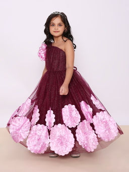 KID1 - The Cassandra Party Gown Wine