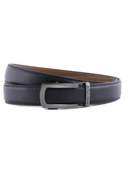 HALDEN - Falcon Black Belt with Classic Black Glossy Buckle