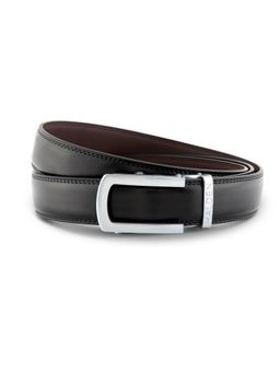 HALDEN - Burley Black Belt with Classic Silver Matt Buckle