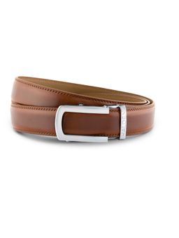 HALDEN - Burley Tan Belt with Classic Silver Matt Buckle