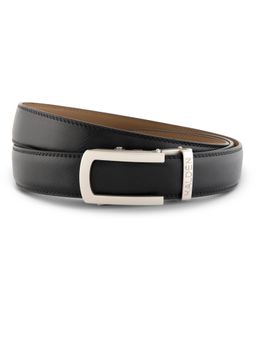 HALDEN - Vellano Black Belt with Classic Pearl Buckle