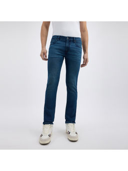 Pepe Jeans - Men Navy Blue Slim Fit Mid Rise Jeans