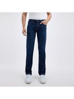 Pepe Jeans - Men Navy Blue Straight Fit Mid Rise Jeans
