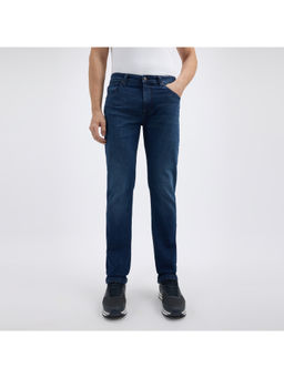 Pepe Jeans - Men Navy Blue Straight Fit Mid Rise Jeans