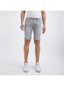 Pepe Jeans - Grey Mid Waist Slim Fit Shorts