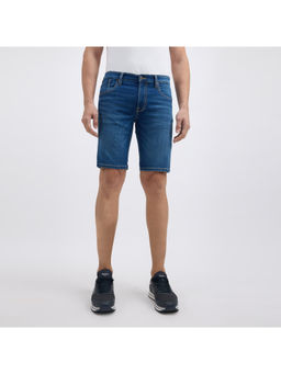 Pepe Jeans - Men Blue Mid Rise Regular Shorts