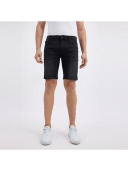 Pepe Jeans - Men Black Mid Rise Regular Shorts