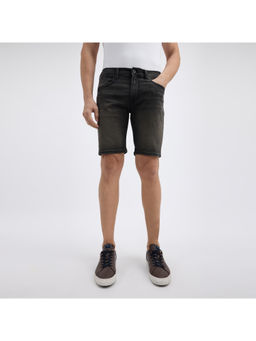 Pepe Jeans - Men Black Mid Rise Regular Shorts