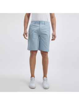 Pepe Jeans - Men Blue Mid Rise Stretch Chino Shorts
