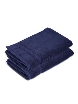 Boutique Living - Platinum Pulse 100% Cotton 625 Gsm Navy Blue Hand Towels (Pack of 2)