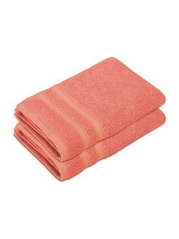 Boutique Living - Zen Living Cotton Bamboo 550 Gsm Peach Hand Towels (Pack of 2)