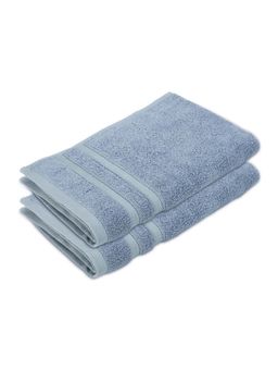 Boutique Living - Zen Living Cotton Bamboo 550 Gsm Blue Hand Towels (Pack of 2)