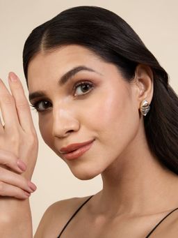 Isharya - Eyelet Party Earrings 18Kt Gold Plated