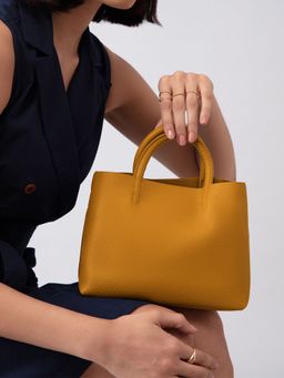 Twenty Dresses by Nykaa Fashion - Mustard Vacation Therapy Hand Bag (Set of 2)