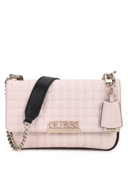 Guess - Pink Matrix Convertible Xbody Flap Sling And Crossbody Bag (Set of 2)