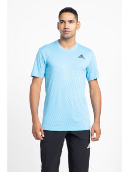 adidas - T Freelift Blue Tennis T-Shirt