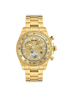 VERSACE - Chrono 44 mm Gold Dial Men Watch - VE9K01324 (L)