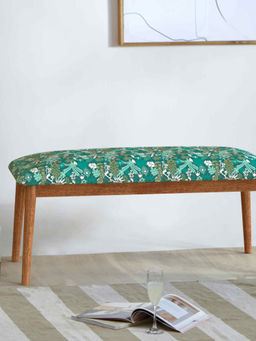 Chumbak - Jodhpur Bench - Tropical Ikkat Green