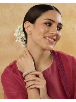 Indinoor - Gold Zircon Cocktail Cuff